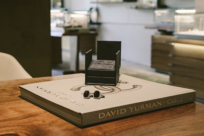 David Yurman Streamline Cufflinks with Black Onyx