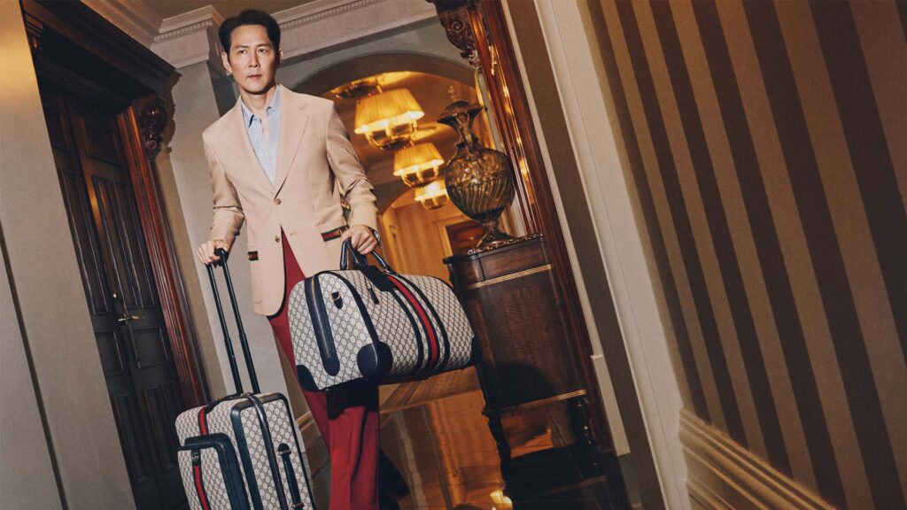 Global Brand Ambassador Jungjae Lee for Gucci Valigeria