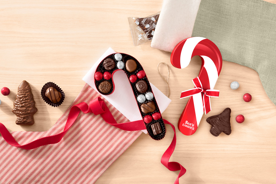 New Candy Cane Box at See’s Candies
