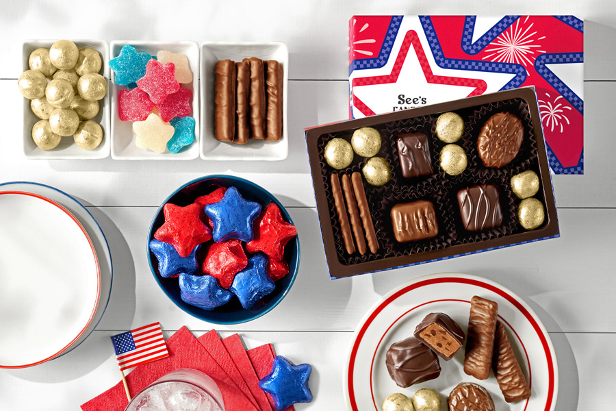 Red, White and Delicious at See’s Candies